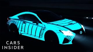 Electricity Makes This Car Paint Light Up  Insider Cars [upl. by Ornas]