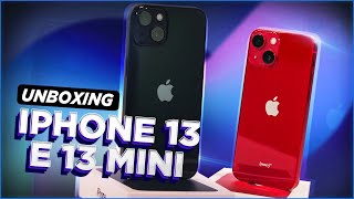 IPHONE 13 E 13 MINI UNBOXING [upl. by Alesandrini]