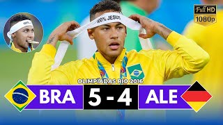 NEYMAR DECISIVO FAZ GOLAÇO DE FALTA E O BRASIL CONQUISTA O OURO INÉDITO EM FINAL EMOCIONANTE [upl. by Hogen]