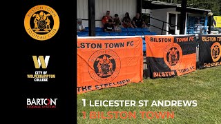 BilstonTownFC V LEICESTER ST ANDREWS AWAY [upl. by Idelia921]