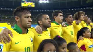 30072013ConfederationsCup2013BrazilvsSpainFinalNationalAnthem [upl. by Llerrah]