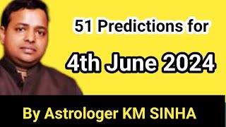 51 Predictions for Lok Sabha Election 2024 By Astrologer KM Sinhas  Election Forecast Revealed [upl. by Etnuaed]