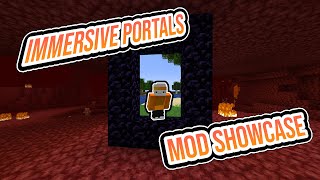 Minecraft Immersive Portals Mod Showcase [upl. by Datha]