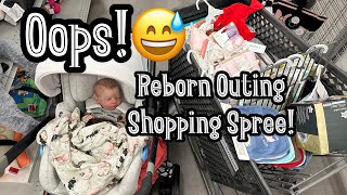 Reborn Baby Outing Shopping At Burlington That Wasn’t Supposed To Happen [upl. by Noxaj]