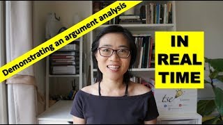 Writing an argument analysis IN REAL TIME [upl. by Meehahs730]