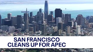 San Francisco cleans up streets ahead of APEC conference [upl. by Oicirtap]