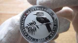 HD 2000 Australian Kookaburra  1 oz Silver Coin  Perth Mint [upl. by Aihsyla436]