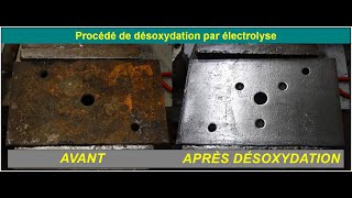 Comment dérouiller une plaque dacier Réponse Désoxydation par électrolyse Coca Cola [upl. by Zinck]