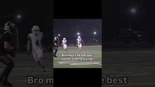 A LINEMAN at kicker is NASTY WORK🤣🔥youtubeshorts footballshorts football highschoolfootball [upl. by Matless]