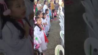 Chloe graduation lupang hinirang 3112017 [upl. by Wendelina]