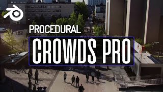 Blender Procedural Crowds Pro Released  New Features [upl. by Mazur]