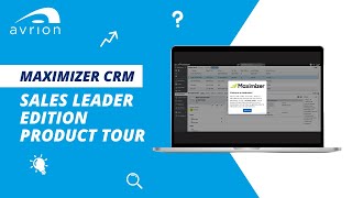 Maximizer CRM  Sales Leader Edition Product Tour [upl. by Nicol]