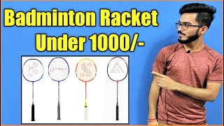 TOP 10 Best Badminton Racket Under 1000 [upl. by Bevvy]