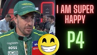 Fernando Alonso interview P4 qualifying saudi arabia GP f1 fernandoalonso saudigp formula1 [upl. by Tera574]