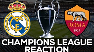 UEFA Champions League Draw REACTION  Real Madrid vs AS Roma [upl. by Thistle]