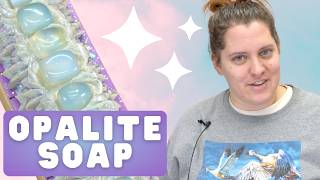 How I Made These Breathtaking Opalite Stone Soaps [upl. by Akemeuwkuhc]