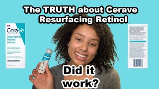 The TRUTH about Cerave Retinol Review  Before amp Afters [upl. by Eelnodnarb]