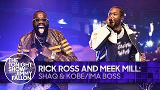 Rick Ross and Meek Mill SHAQ amp KOBEIma Boss  The Tonight Show Starring Jimmy Fallon [upl. by Glassco]