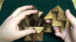 Wooden Stars and Star Burst puzzles tutorial [upl. by Ahsekim100]