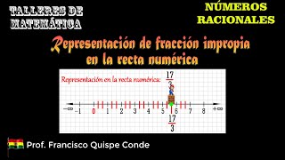 09 REPRESENTACIÓN DE FRACCIONES IMPROPIAS EN LA RECTA NUMÉRICA [upl. by Ynaffat]