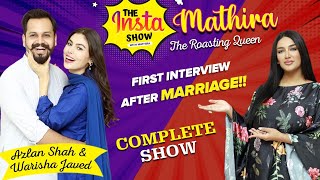 Azlan Shah And Warisha First Interview After Marriage  Mathira Show  Complete Show  BOL [upl. by Imojean]