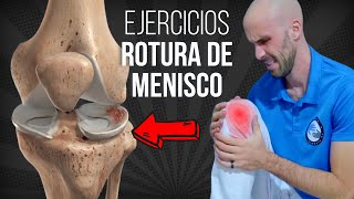 🦵🏻 Rutina de EJECICIOS para ROTURA DE MENISCO  FASE 1 [upl. by Gorlin]