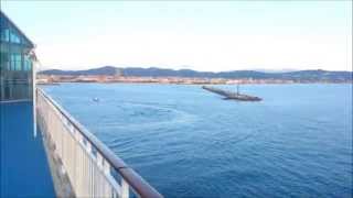 Livorno Port Italy  Cruise Departure [upl. by Chassin225]