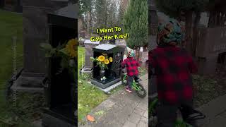 Little Boy Visits His Moms Grave 😭 [upl. by Sirromal854]