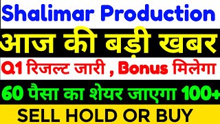 Shalimar Production share latest news Shalimar Production news in hindiShalimar Production share [upl. by Esertak]