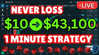 🎲NEVER LOSS QUOTEX TRADING STRATEGY TUTORIAL🎈10➡️43100 TRADING BINARY OPTIONS QUOTEX LIVE 2024🏆 [upl. by Jobina]