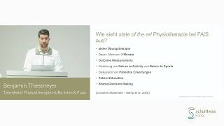 «Hüftimpingement physiotherapeutisch»  Benjamin Thiesmeyer Schulthess Klinik [upl. by Bella867]