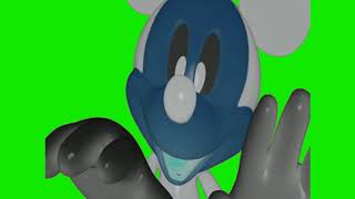 Photo Negative Mickey Jumpscare Green Screen [upl. by Aihtekal]