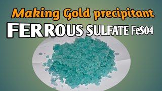 MAKING IRON SULFATE FeSO4  HOW TO MAKE FERROUS SULFATE FeSO4 [upl. by Crist527]