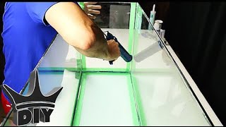 HOW TO Reseal a leaking aquarium  TUTORIAL [upl. by Agna]