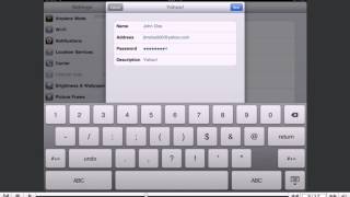 How to setup a Yahoo email account on your iPad [upl. by Archaimbaud]