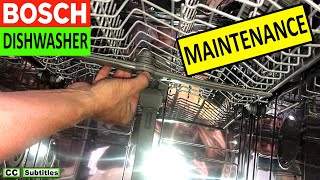 How to clean Bosch Dishwasher for Maximum Efficiency  Bosch Dishwasher Maintenance [upl. by Aicilf]