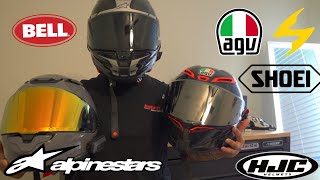 Best Motorcycle Helmets 20232024  AGV AlpineStars Shoei [upl. by Ennair]