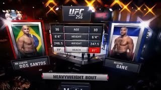 UFC 256 Gane vs Dos Santos Full Fight Highlights [upl. by Sisto]