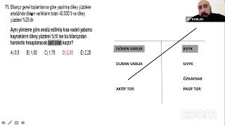 FİNANSAL TABLOLAR VE ANALİZİ SMMM Staja Giriş Sınavı Canlı Dersler [upl. by Rot386]