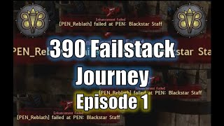 390 Failstack Journey  Episode 1  Black Desert Console [upl. by Ardnasal909]