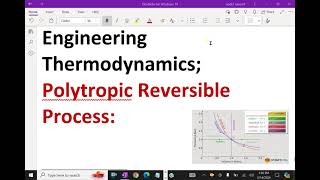 Engineering Thermodynamics    Polytropic Reversible Process   22 polytropicprocess [upl. by Ursula]