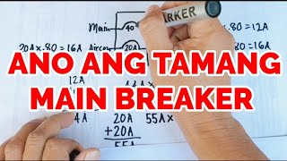 ANO ANG TAMANG MAIN BREAKER [upl. by Ydissak]