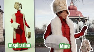 I made a Festive Regency Era Bridgerton Costume for the Holidays  Pelisse Navidad An 1810s coat [upl. by Coppins]