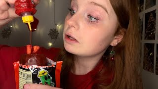 ASMR Trying A Chamoy Pickle Kit [upl. by Ielirol]