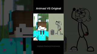 Animasi VS Original Diketawain Monyet ftTeguhSugianto  Minecraft Animasi [upl. by Bainbrudge]