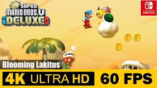 Blooming Lakitus  New Super Mario Bros U Deluxe  Walkthrough No Commentary [upl. by Ojeitak]