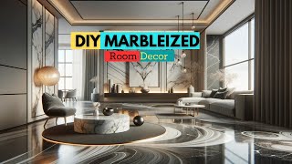 Marbleized Room Decor Effortless DIY Guide [upl. by Ybbil]