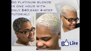 Go Platinum Blonde in only ONE hour with 40 Easy 4Step Tutorial [upl. by Ajim589]