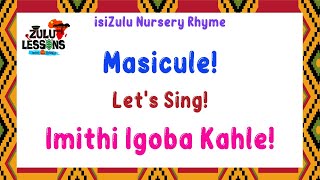 Zulu Nursery Rhyme Imithi Igoba Kahle  Beginner Zulu Lessons  Zulu Music Song [upl. by Rocco]