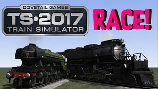 Train Simulator 2017  Flying Scotsman VS Big Boy Race [upl. by Grosz830]